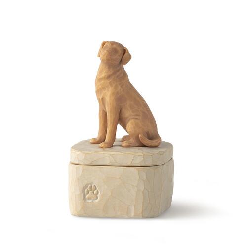 Willow Tree Love My Dog (golden) Keepsake Box