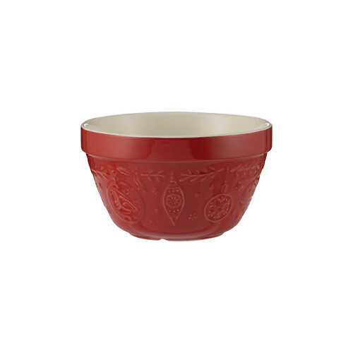 Merry & Bright 900ml Red Pudding Basin