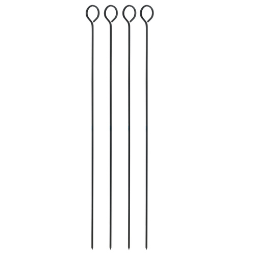 Set of 4 Non-Stick BBQ 38cm Skewers