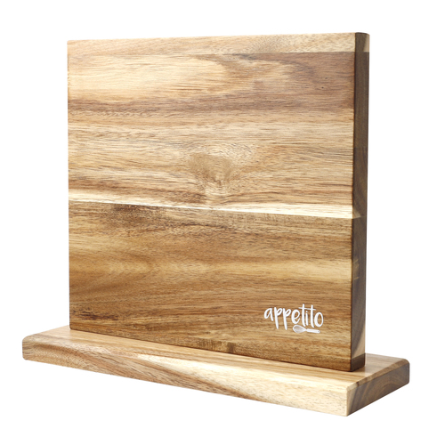 Acacia Wood Double Sided Magnetic Knife Stand