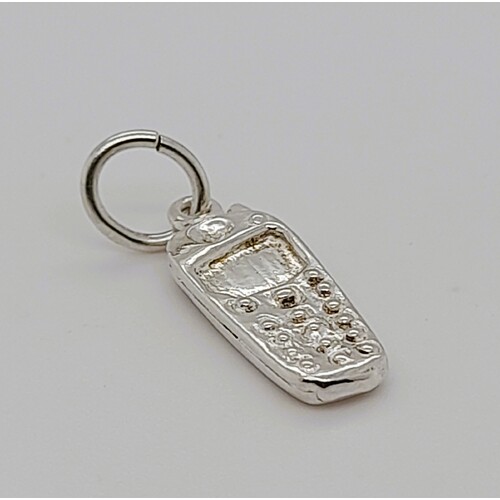 Sterling Silver Mobile Phone Charm/Pendant