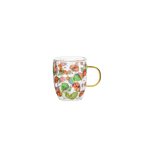 Nature's Keepers Ladybug Double Walled Glass Mug