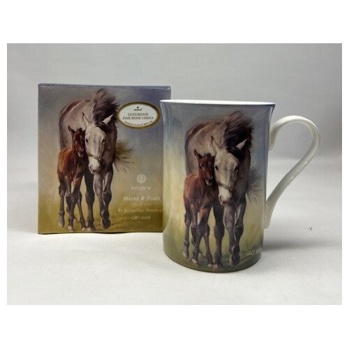 Ashdene Mares & Foals Grey Mare 340ml Fine Bone China Mug