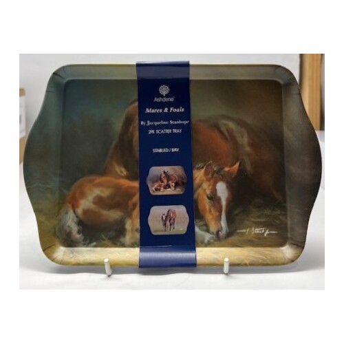 Ashdene Mares & Foals Set of 2 Stable/Bay Melamine Scatter Trays