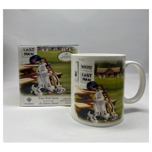 Ashdene Time Well Spent 430ml Fine Bone China Cricket Mug