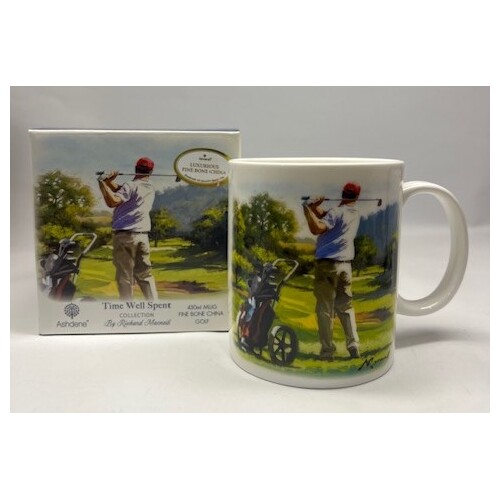 Ashdene Time Well Spent 430ml Fine Bone China Golf Mug