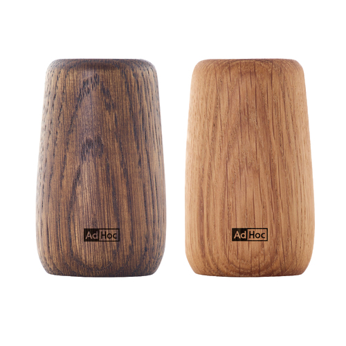 AdHoc Yoko Oak Wood 7.5cm Pepper and Salt Shaker Set