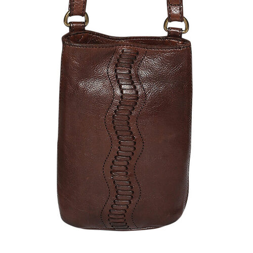 Brown Soft Cow Leather Cross Body/Shoulder Bag