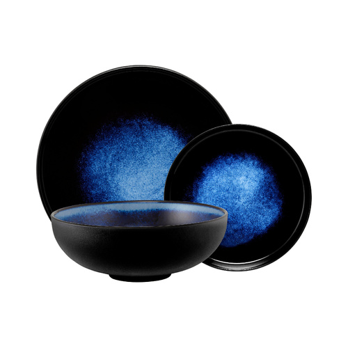 Maxwell & Williams Caviar Midnight 12 Piece Coupe Dinner Set