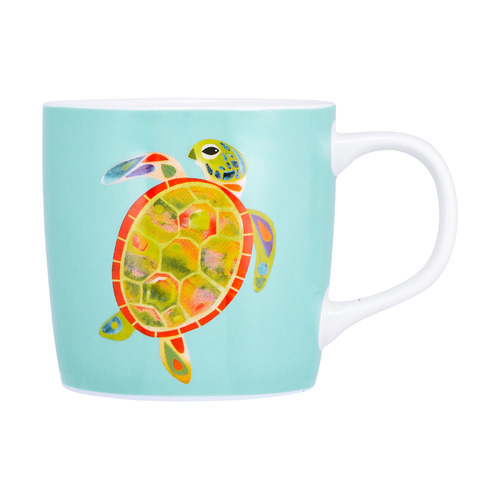 Pete Cromer Ozzie Ocean Green Turtle 370ml Porcelain Mug