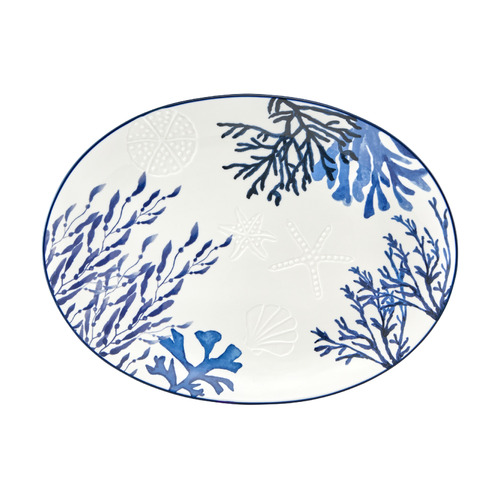 Maxwell & Williams Blue Coral Oval Platter