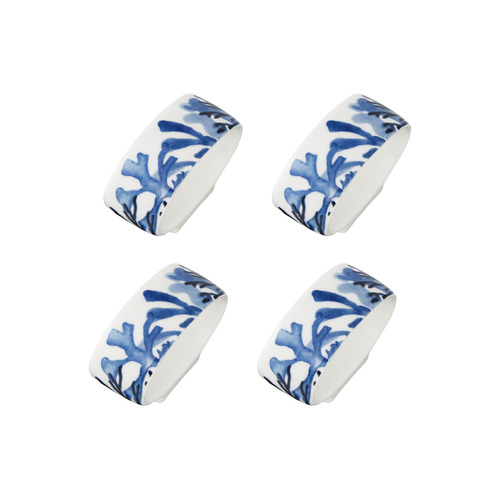 Maxwell & Williams Blue Coral Set of 4 Napkin Rings