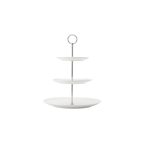 White Basics Diamonds 3 Tier Cake Stand