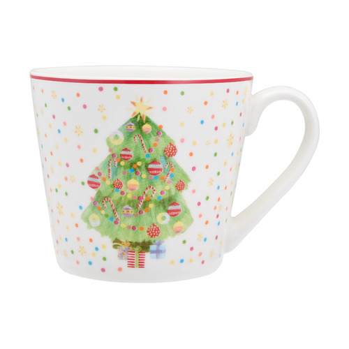 Jolly Joy Joy 400ml Christmas Tree Mug