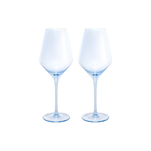 Maxwell & Williams Set of 2 Glamour 480ml Blue Wine Glasses