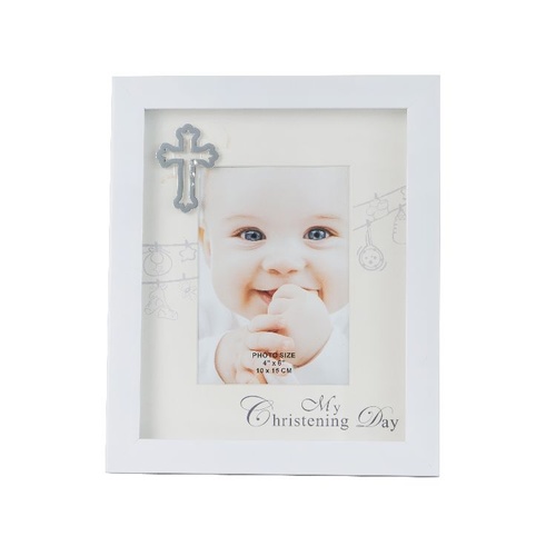 My Christening Day 4 x 6 Inch White Photo Frame 