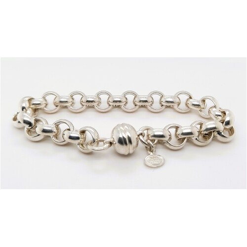 Sterling Silver Belcher Link Bracelet