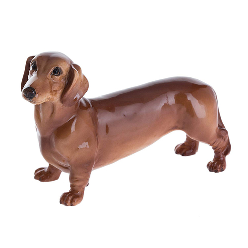 Red Dachshund Figurine