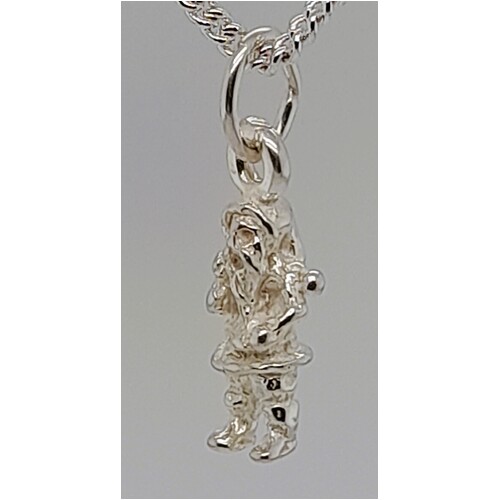 Sterling Silver Small Santa Claus Charm/Pendant