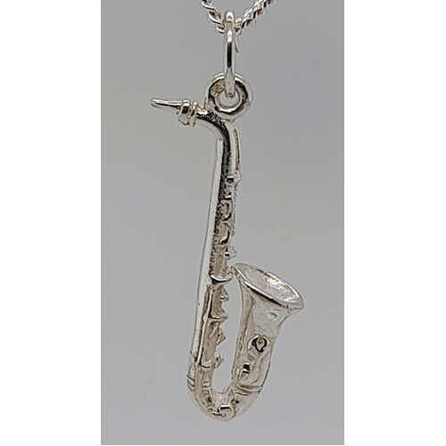 Sterling Silver Saxophone Charm