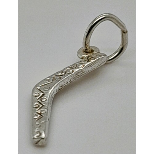 Sterling Silver Boomerang Charm/Pendant