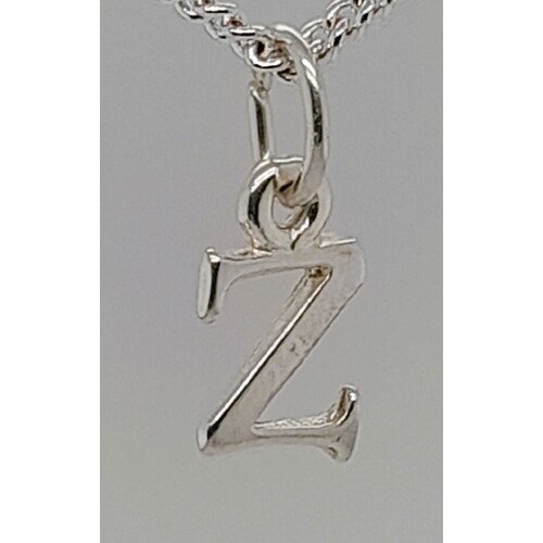 Sterling Silver Initial Z Charm/Pendant