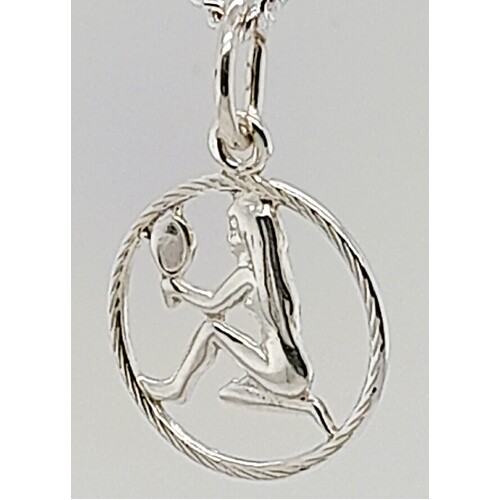 Sterling Silver Virgo Zodiac Charm/Pendant