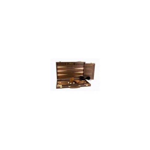 Backgammon Set 45cm Walnut Timber