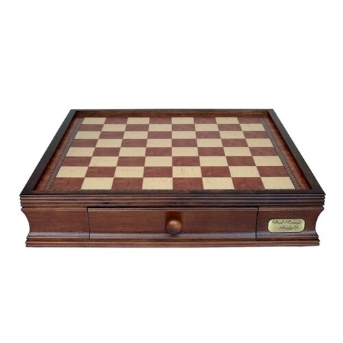 Walnut Finish Chess Box Only 40cm (16") with Drawers