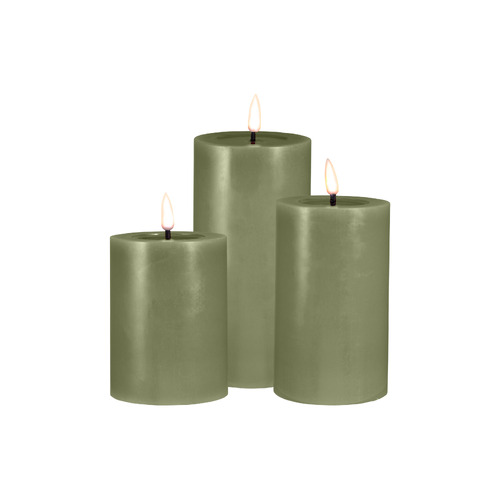 Maxwell & Williams Set of 3 Let's Get Lit LED 7.5cm Pine Flameless Candles