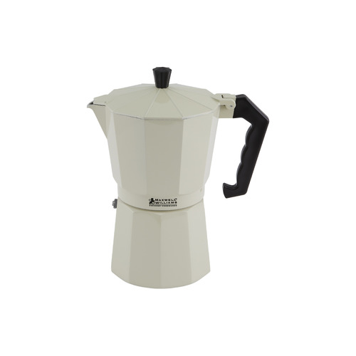 Maxwell & Williams Blend Sand 9 Cup Traditional Stovetop Espresso Maker