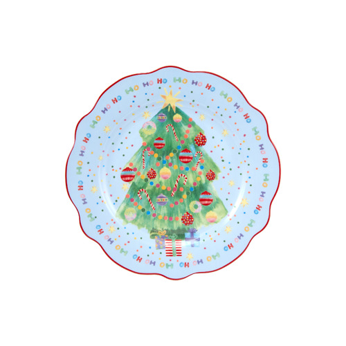 Jolly Joy Joy 20cm Christmas Tree Plate