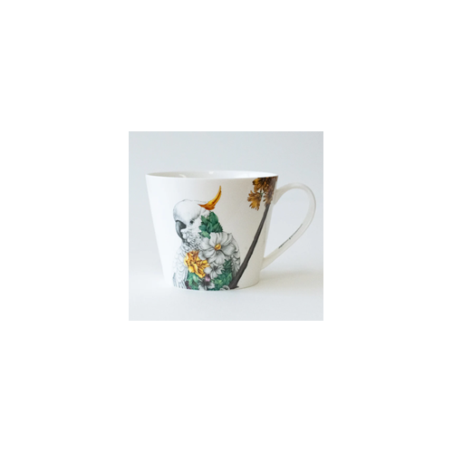 Marini Ferlazzo Sulphur-crested Cockatoo Mug & Coaster Set