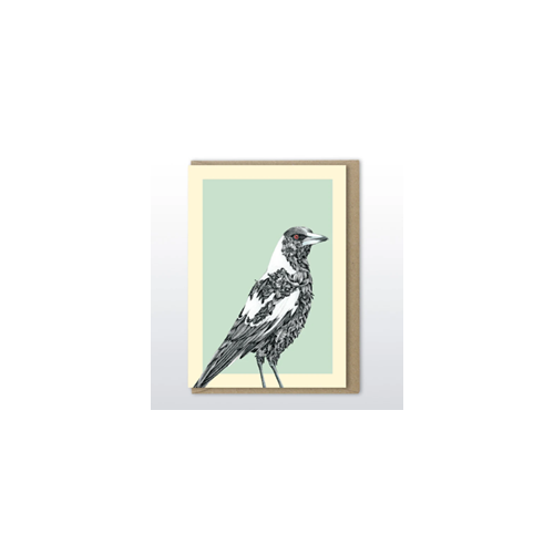 Marini Ferlazzo Magpie Bushwalk Greeting Card