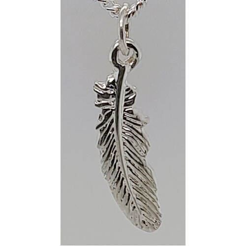 Sterling Silver Feather Charm/Pendant