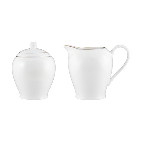 Maxwell & Williams White Gold Sugar & Creamer Set