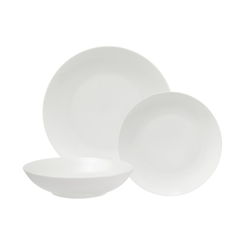 White Basics Tribeca 12 piece Coupe Dinner Set