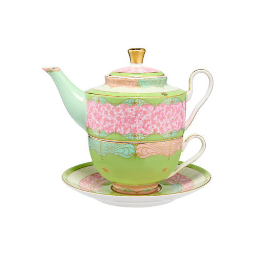 Maxwell & Williams Wicked Collection Pink Goes Good With Green Elphaba 380ml Tea For One with Infuser