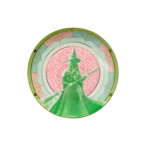 Maxwell & Williams Wicked Collection Pink Goes Good With Green Elphaba 19.5cm Coupe Side Plate