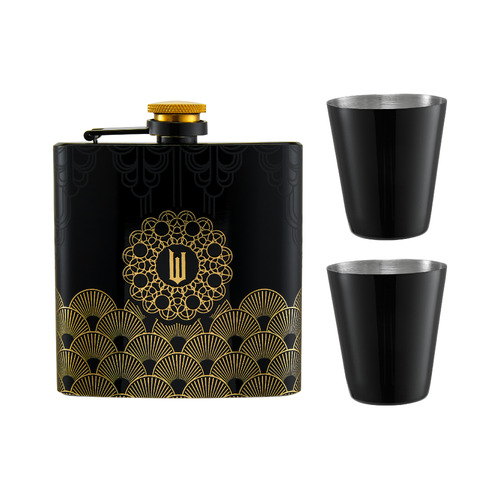 Maxwell & Williams Wicked Collection Magical Wizard Palace 4 Piece Hip Flask Set