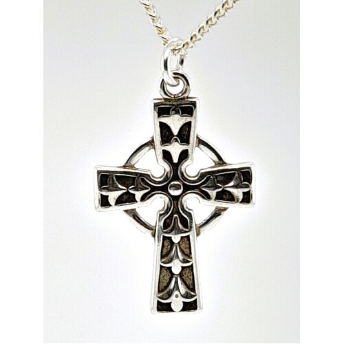 Sterling Silver Celtic Cross Pendant