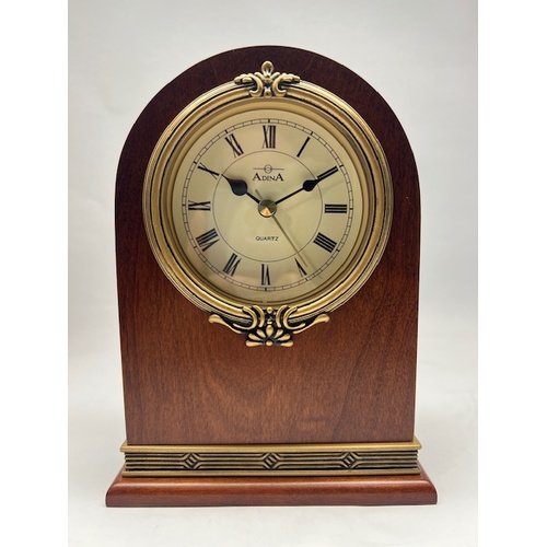 Red Mahogany Renewable Timber Mantle Clock CLZDJ-096